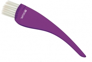 Кисть Т-12violet фиолет. узкая ,прозрачная с белой щетиной